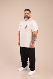 FOX פלאס גברים חולצה חולצה ממותגת סמיילי חולצה ממותגת סמיילי