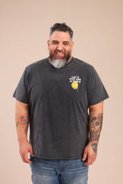 FOX פלאס גברים חולצה חולצה ממותגת סמיילי חולצה ממותגת סמיילי