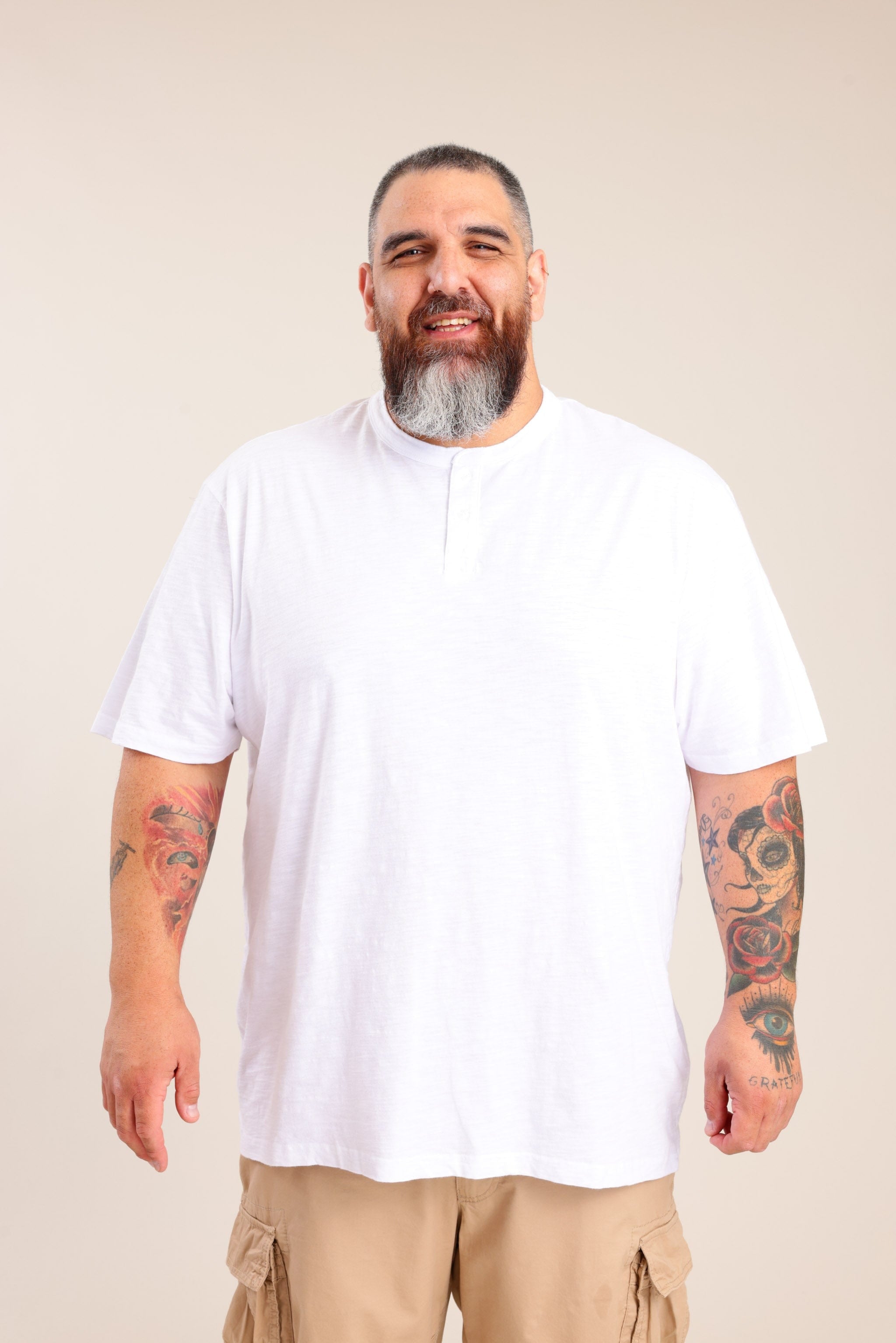FOX פלאס גברים חולצה חולצת בייסיק כפתורים | PLUS SIZE חולצת בייסיק כפתורים | PLUS SIZE