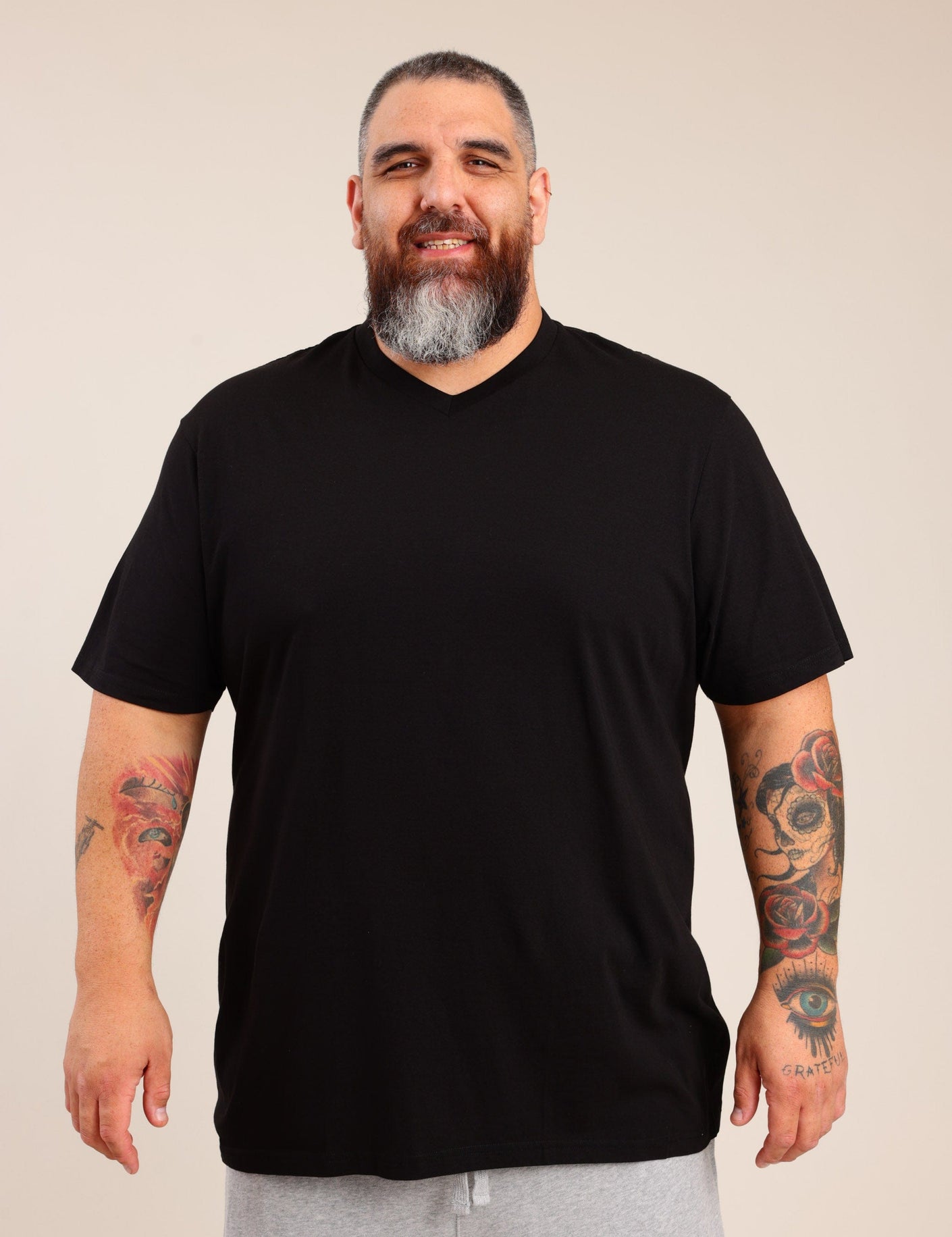 FOX פלאס גברים חולצה חולצת בייסיק | PLUS SIZE חולצת בייסיק | PLUS SIZE