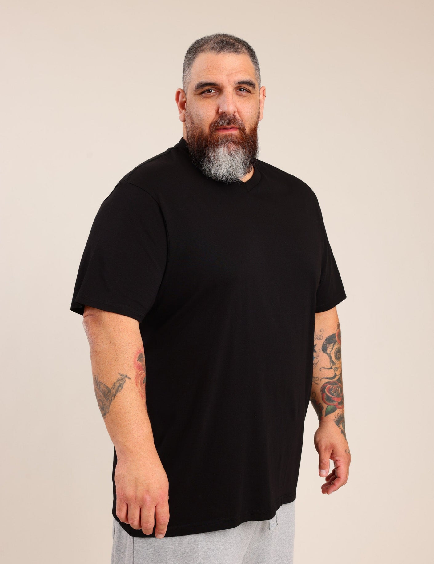 FOX פלאס גברים חולצה חולצת בייסיק | PLUS SIZE חולצת בייסיק | PLUS SIZE