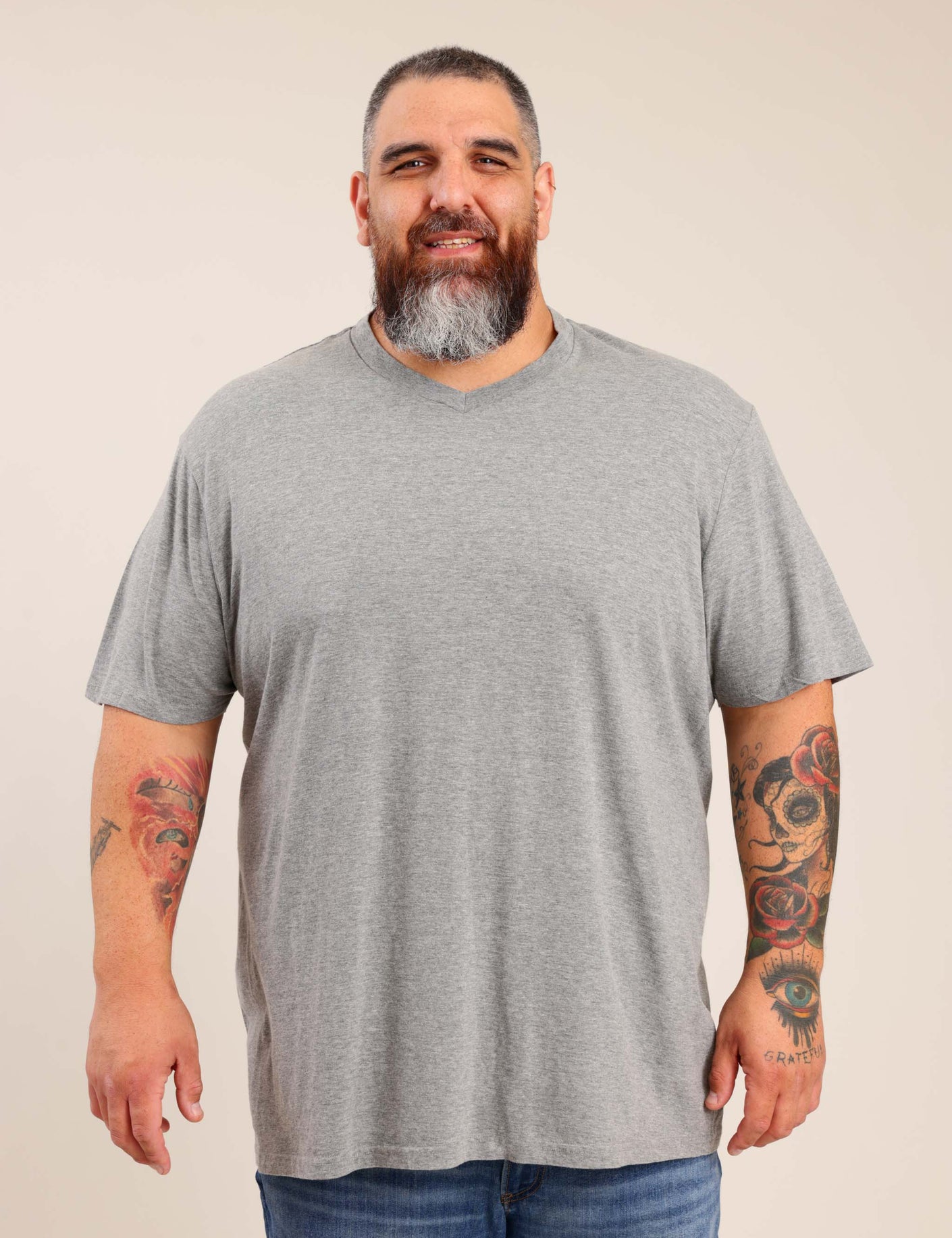 FOX פלאס גברים חולצה חולצת בייסיק | PLUS SIZE חולצת בייסיק | PLUS SIZE