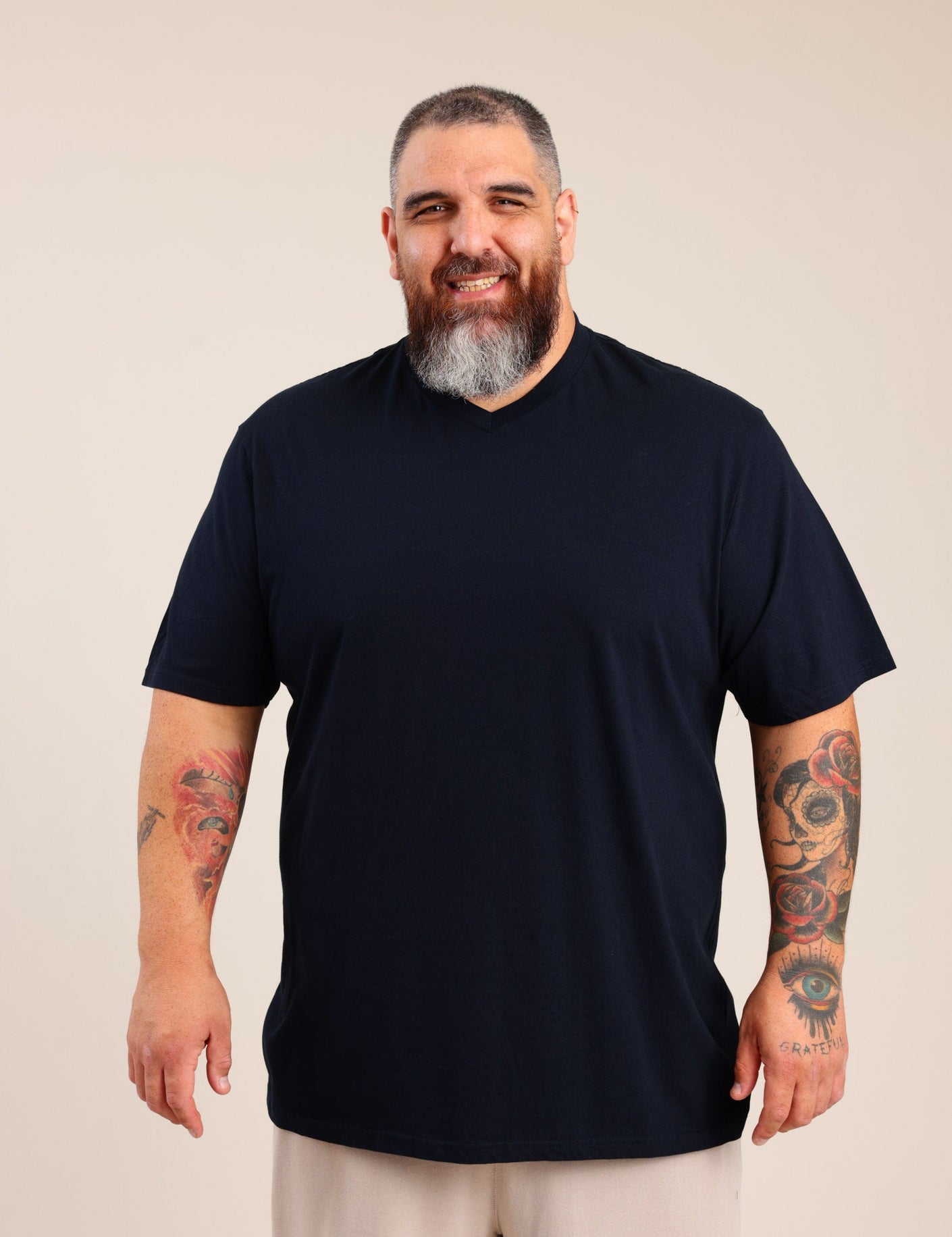FOX פלאס גברים חולצה חולצת בייסיק | PLUS SIZE חולצת בייסיק | PLUS SIZE