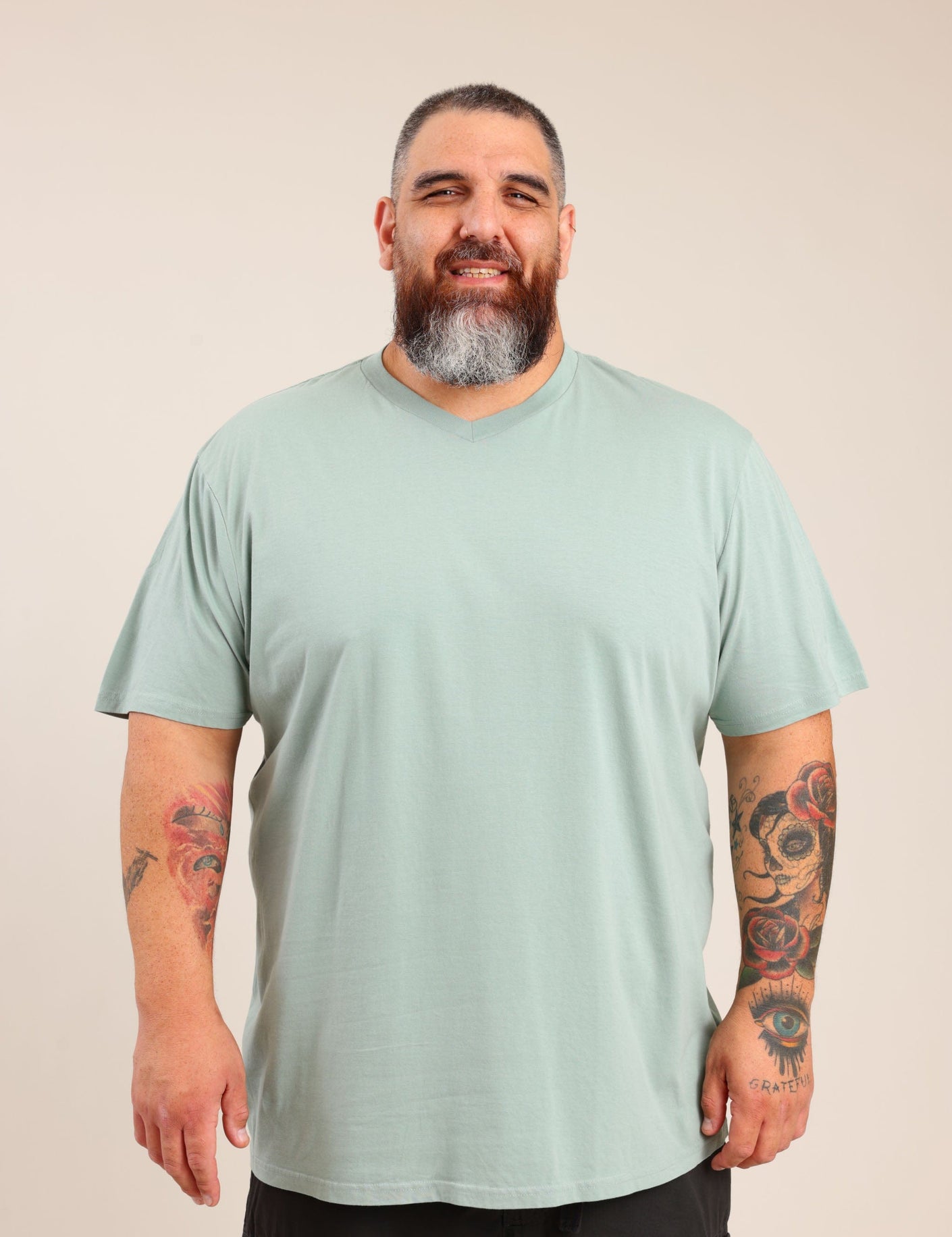 FOX פלאס גברים חולצה חולצת בייסיק | PLUS SIZE חולצת בייסיק | PLUS SIZE