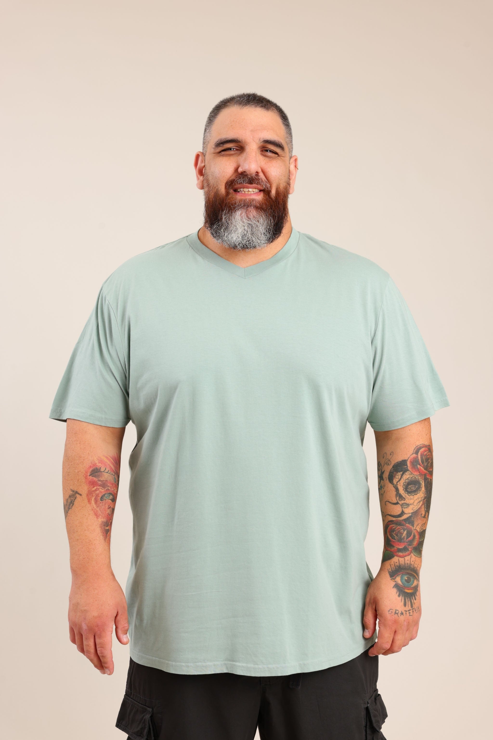 FOX פלאס גברים חולצה חולצת בייסיק | PLUS SIZE חולצת בייסיק | PLUS SIZE