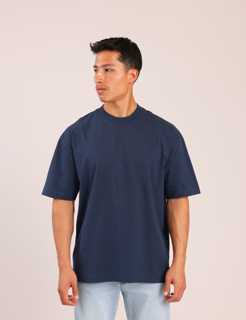 FOX גברים חולצה קצרה חולצת אוברסייז חולצת אוברסייז