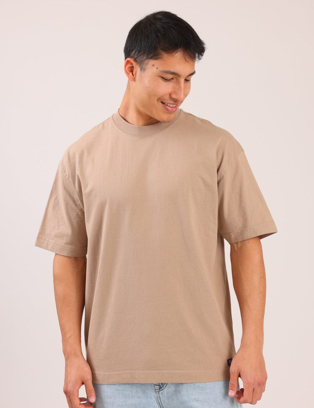 FOX גברים חולצה קצרה חולצת אוברסייז חולצת אוברסייז