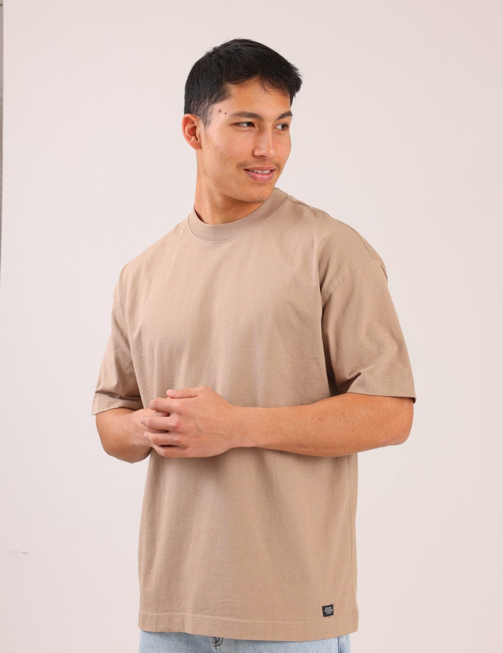 FOX גברים חולצה קצרה חולצת אוברסייז חולצת אוברסייז