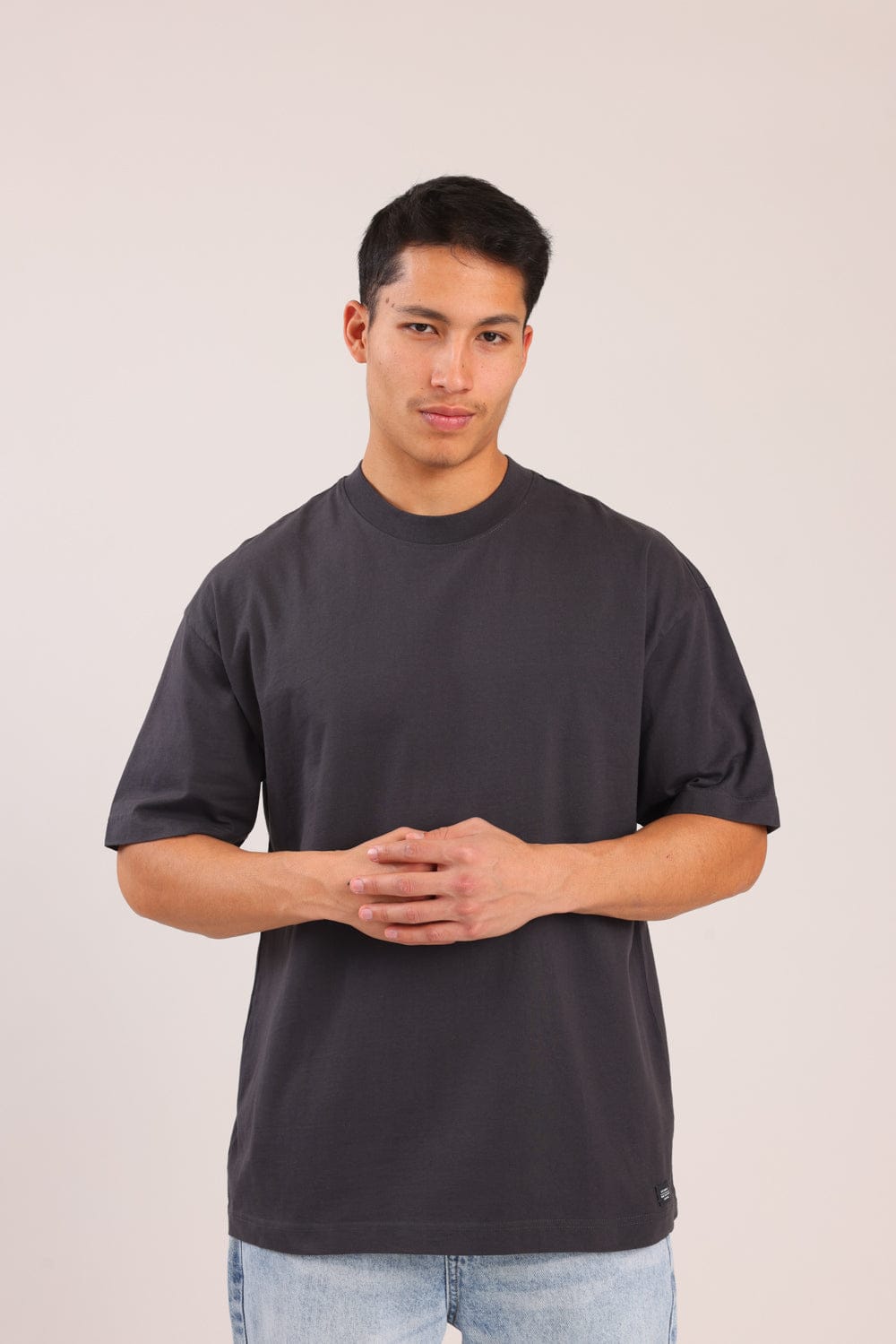 FOX גברים חולצה קצרה חולצת אוברסייז חולצת אוברסייז