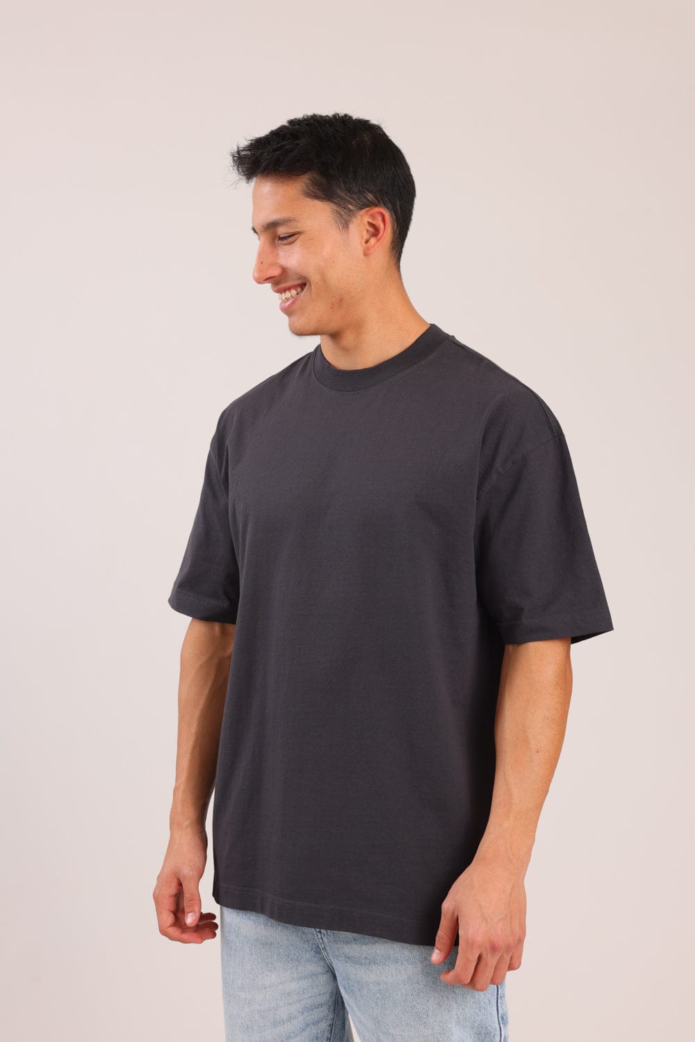 FOX גברים חולצה קצרה חולצת אוברסייז חולצת אוברסייז