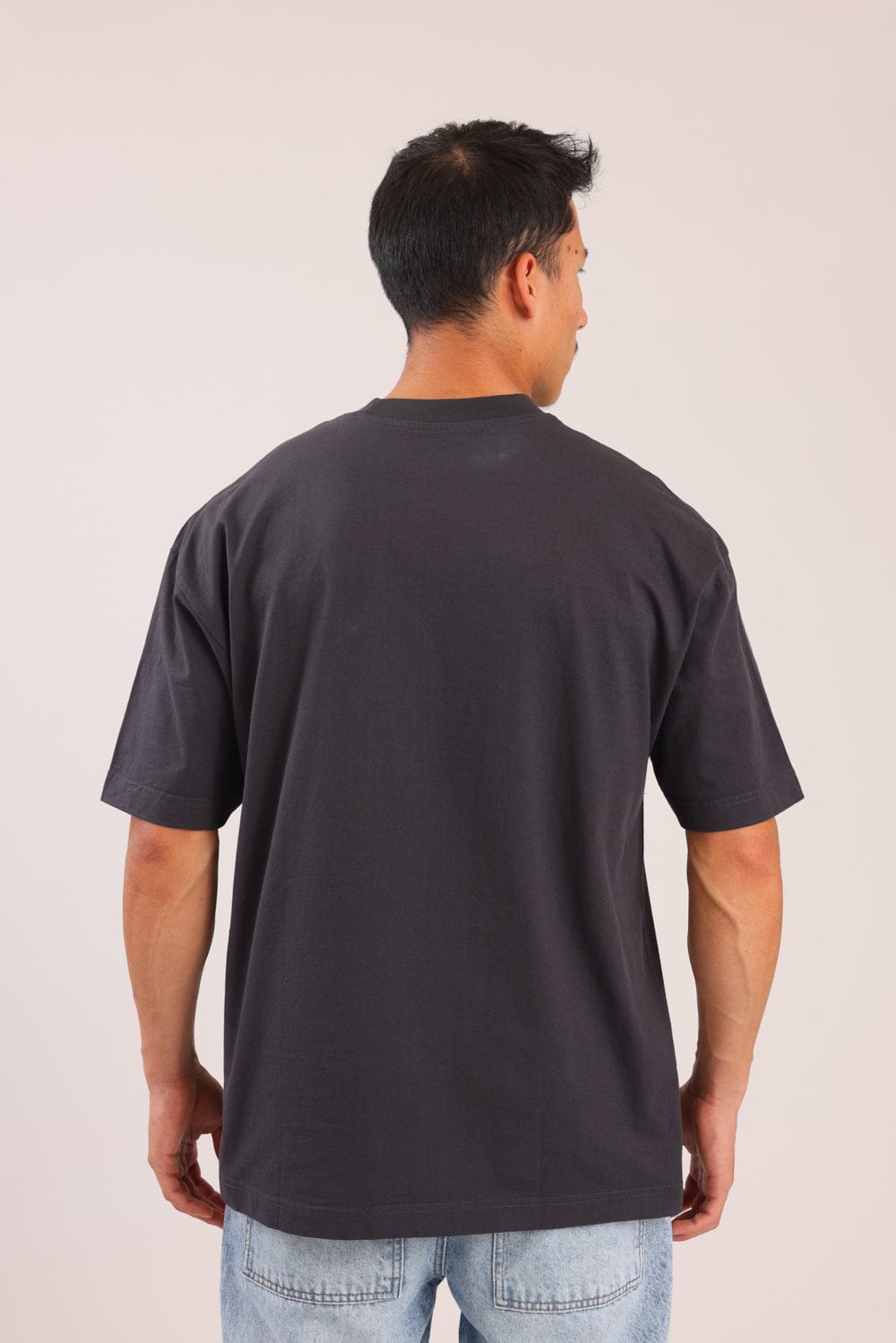 FOX גברים חולצה קצרה חולצת אוברסייז חולצת אוברסייז