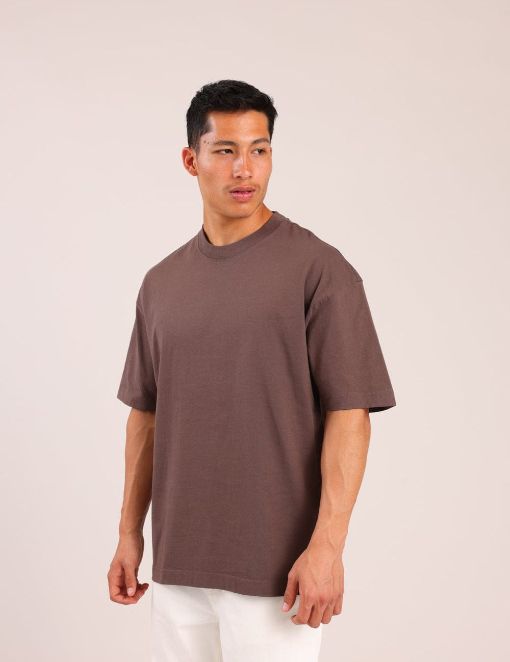 FOX גברים חולצה קצרה חולצת אוברסייז חולצת אוברסייז