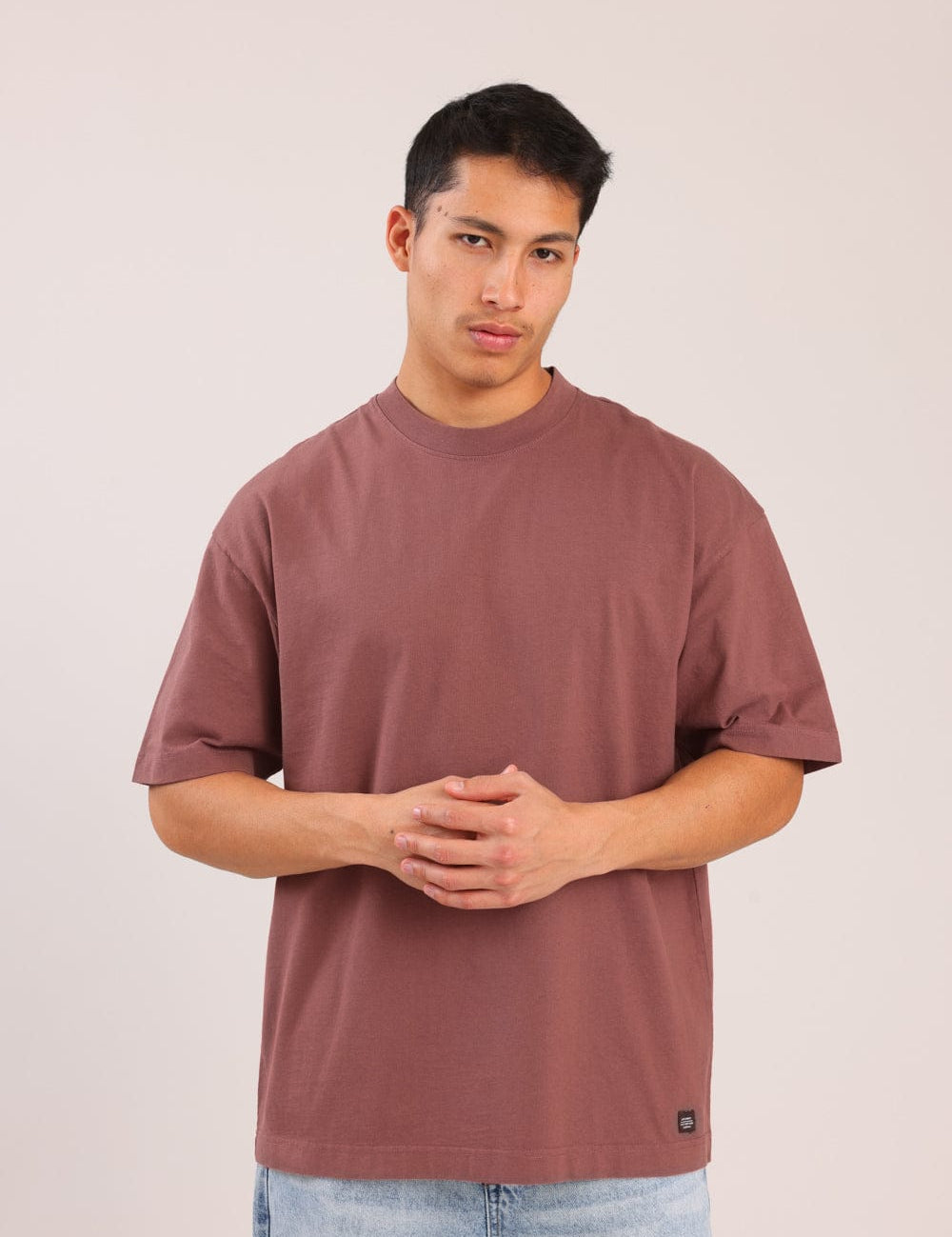 FOX גברים חולצה קצרה חולצת אוברסייז חולצת אוברסייז