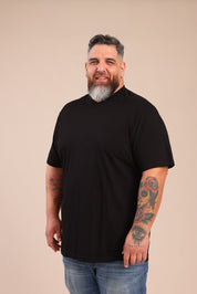 FOX פלאס גברים חולצה חולצת בייסיק צווארון PLUS SIZE | V חולצת בייסיק צווארון PLUS SIZE | V