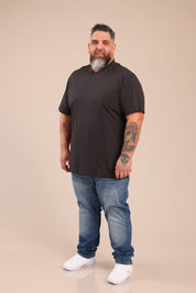 FOX פלאס גברים חולצה חולצת בייסיק צווארון PLUS SIZE | V חולצת בייסיק צווארון PLUS SIZE | V