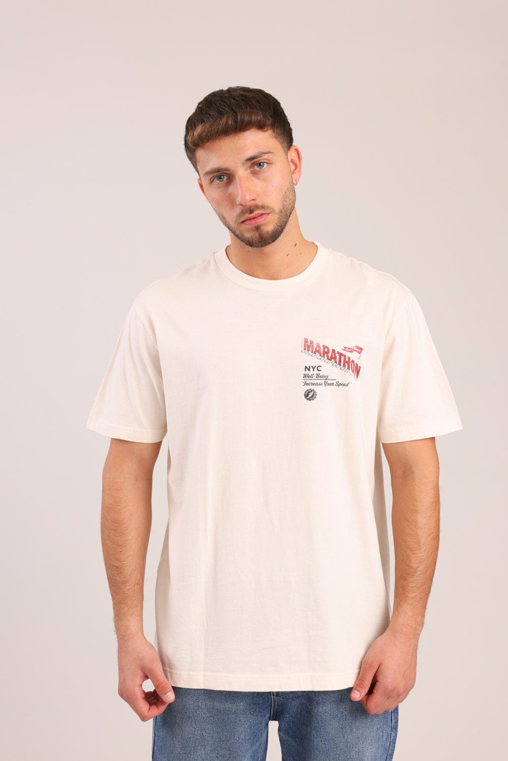 FOX גברים חולצה חולצה עם הדפס חולצה עם הדפס