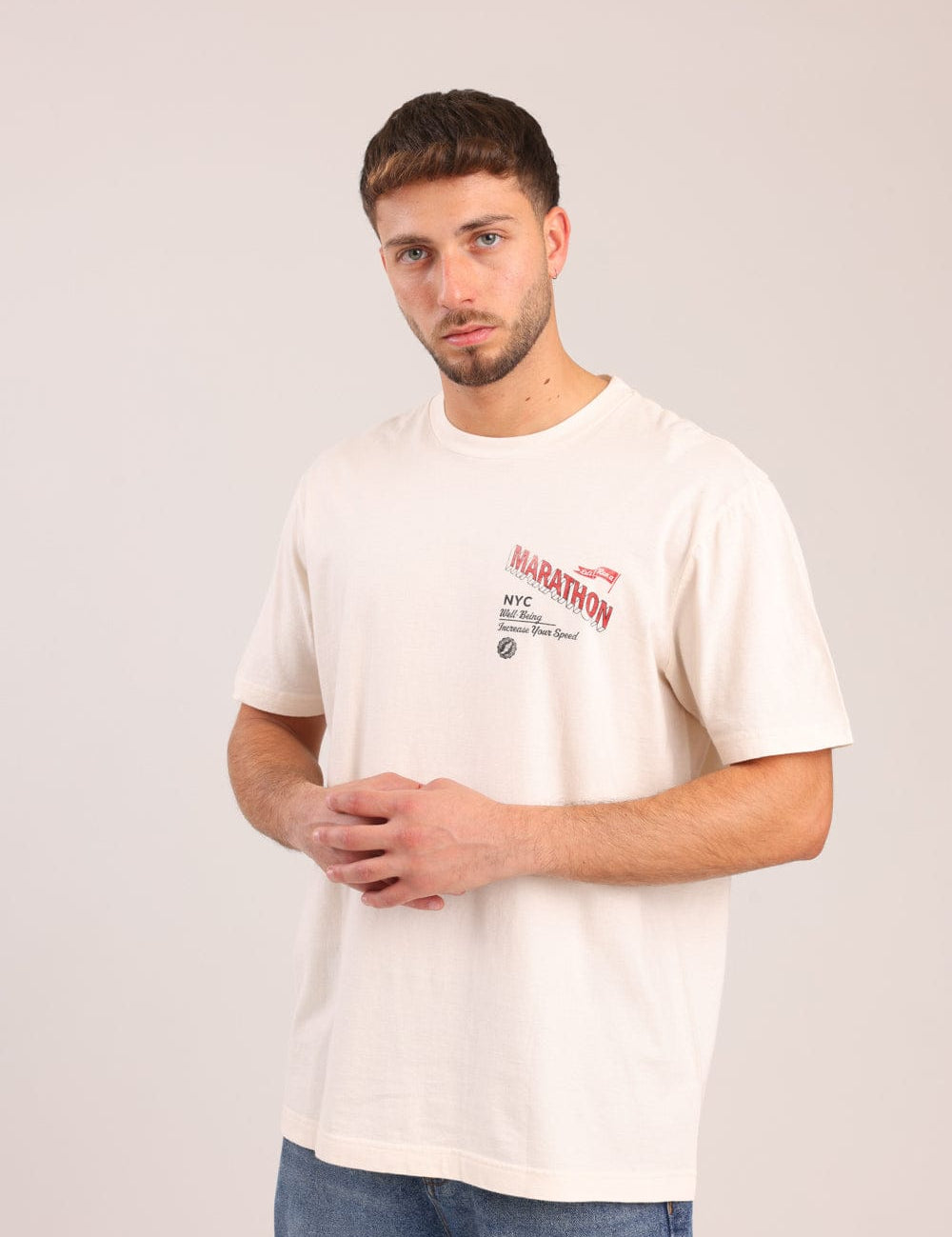 FOX גברים חולצה חולצה עם הדפס חולצה עם הדפס