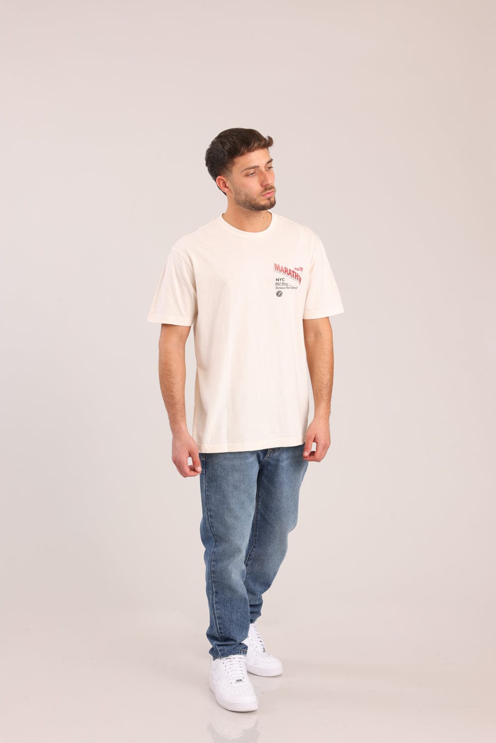 FOX גברים חולצה חולצה עם הדפס חולצה עם הדפס