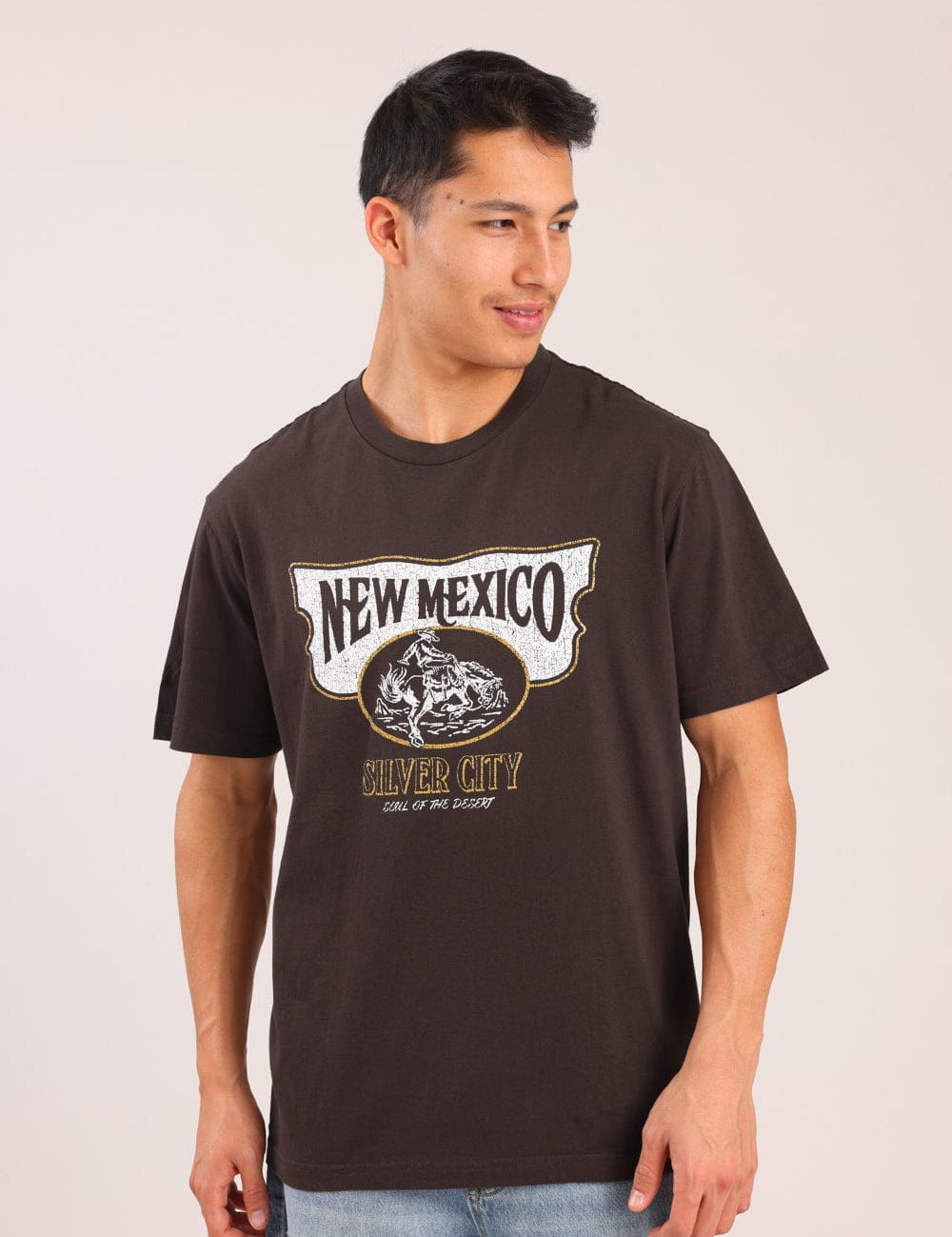 FOX גברים חולצה חולצה עם הדפס חולצה עם הדפס