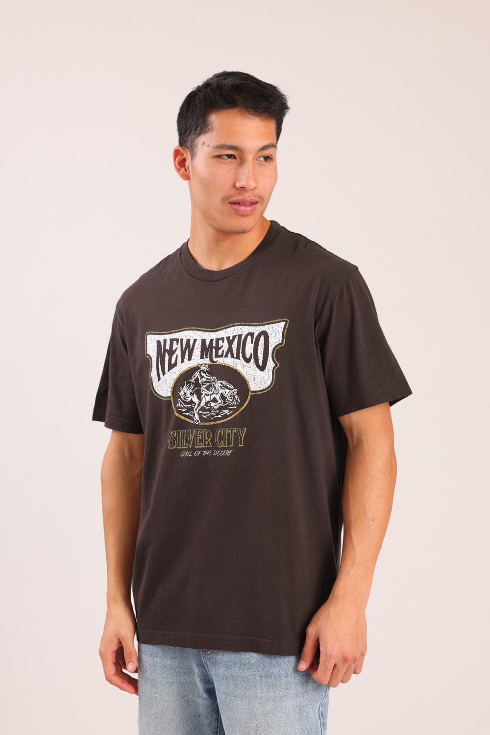 FOX גברים חולצה חולצה עם הדפס חולצה עם הדפס