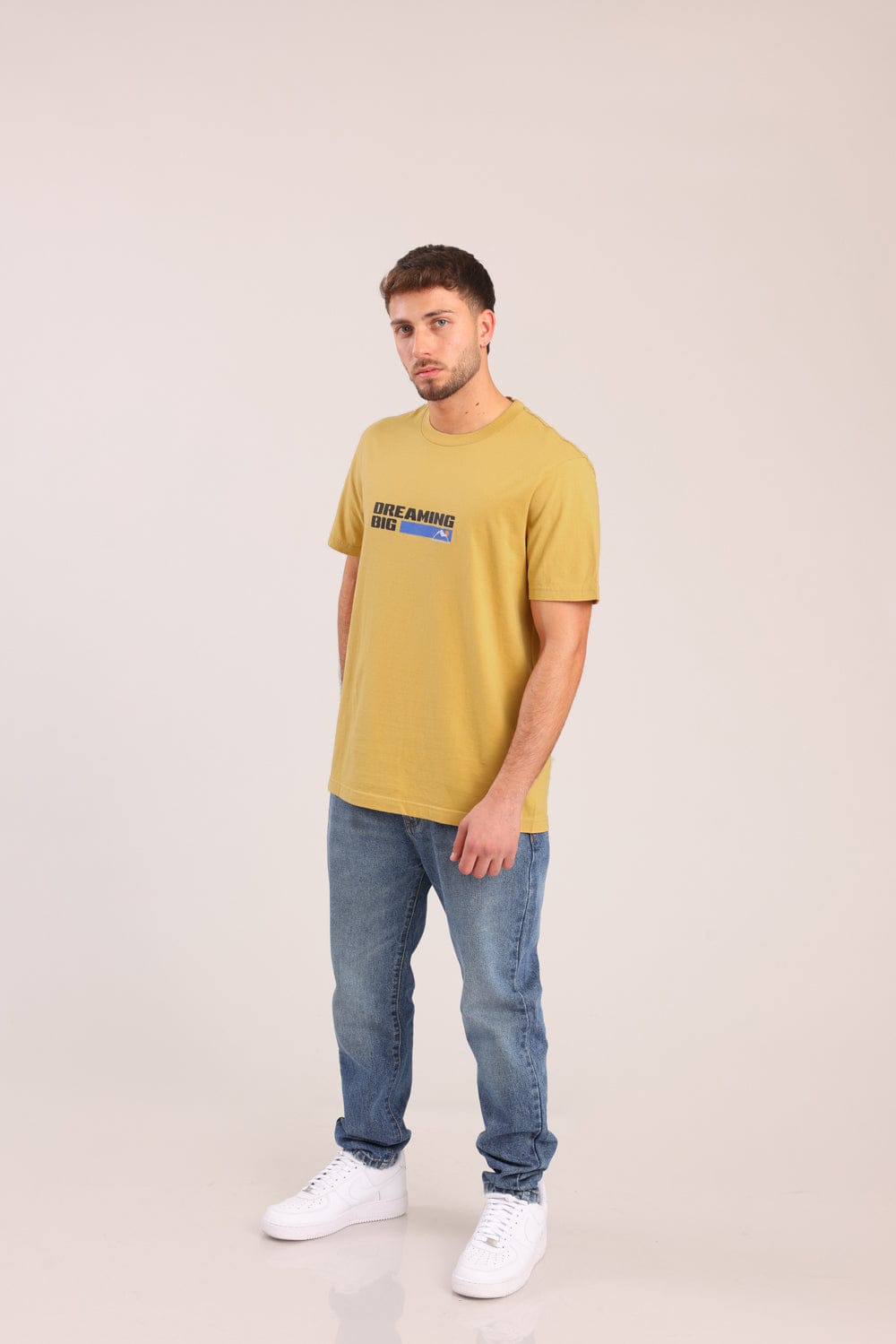 FOX גברים חולצה חולצה עם הדפס חולצה עם הדפס