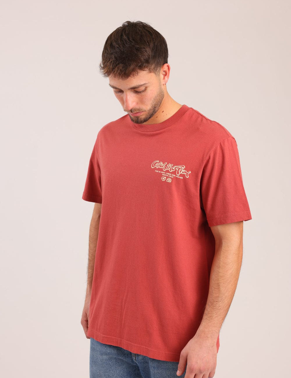 FOX גברים חולצה חולצה עם הדפס חולצה עם הדפס