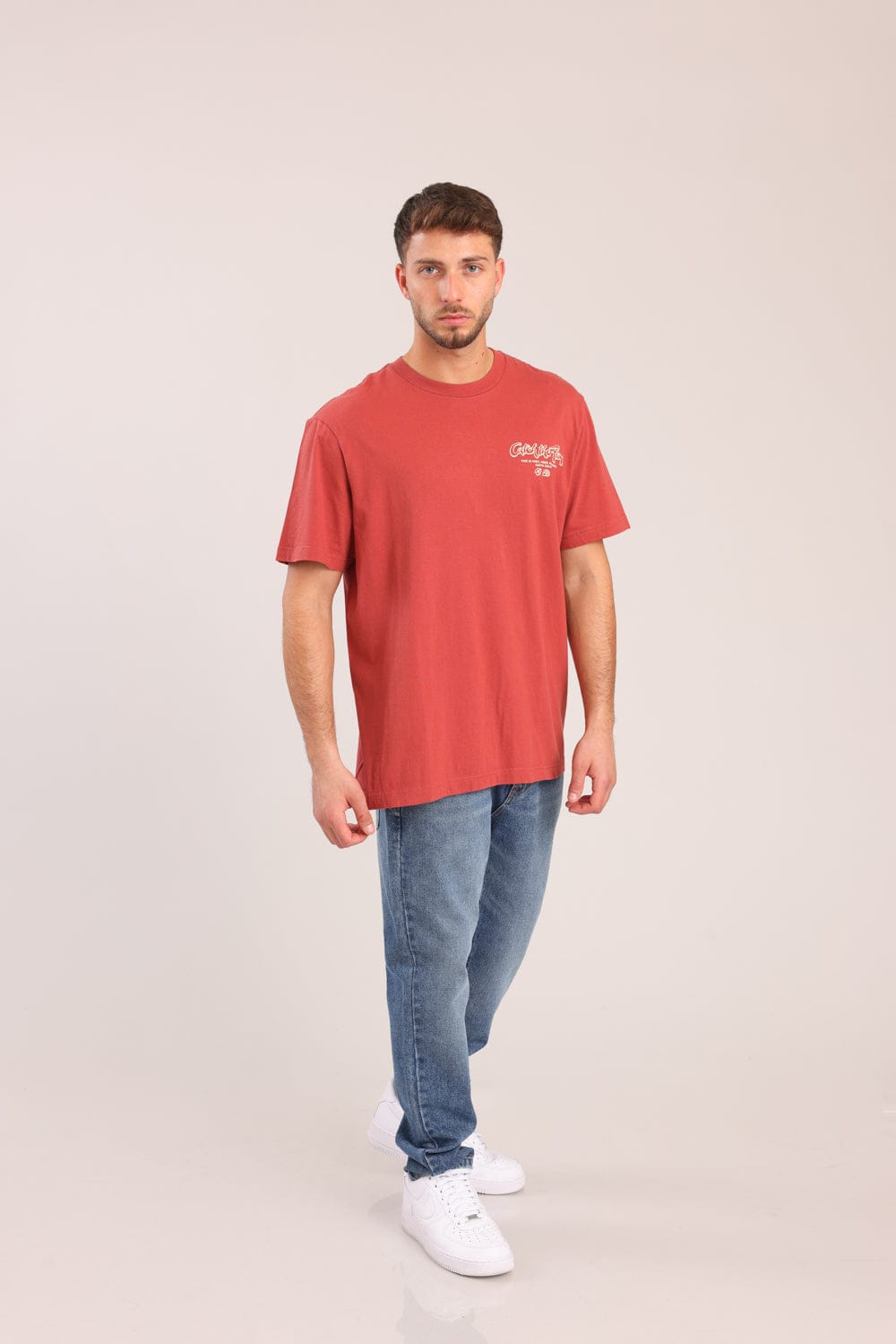 FOX גברים חולצה חולצה עם הדפס חולצה עם הדפס