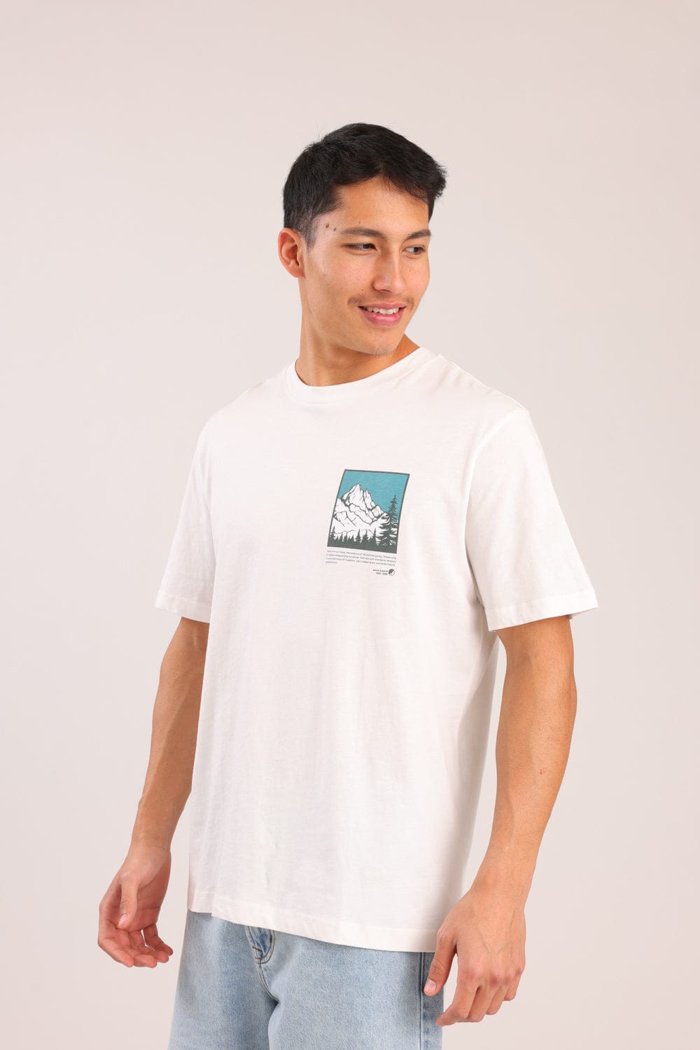 FOX גברים חולצה חולצה עם הדפס חולצה עם הדפס