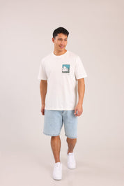 FOX גברים חולצה חולצה עם הדפס חולצה עם הדפס