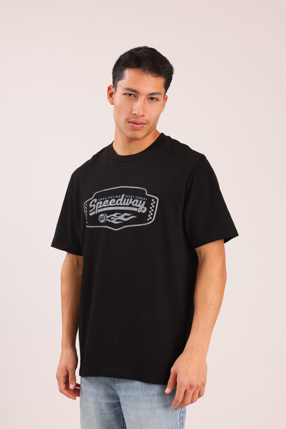 FOX גברים חולצה חולצה עם הדפס חולצה עם הדפס