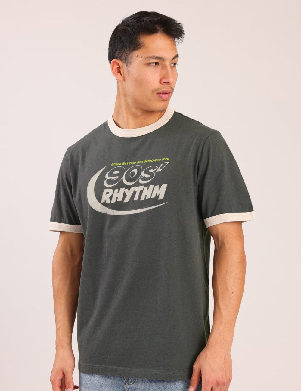 FOX גברים חולצה חולצה עם הדפס חולצה עם הדפס