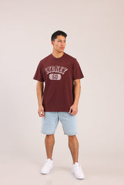 FOX גברים חולצה חולצה עם הדפס חולצה עם הדפס