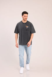 FOX גברים חולצה קצרה חולצה ממותגת גארפילד חולצה ממותגת גארפילד