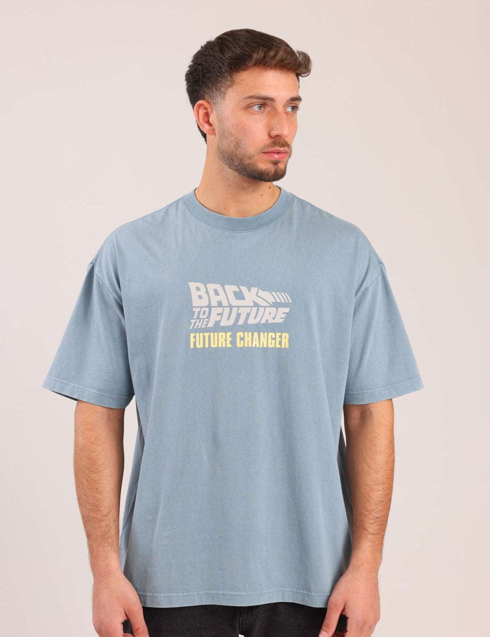 FOX גברים חולצה חולצה ממותגת בחזרה לעתיד חולצה ממותגת בחזרה לעתיד