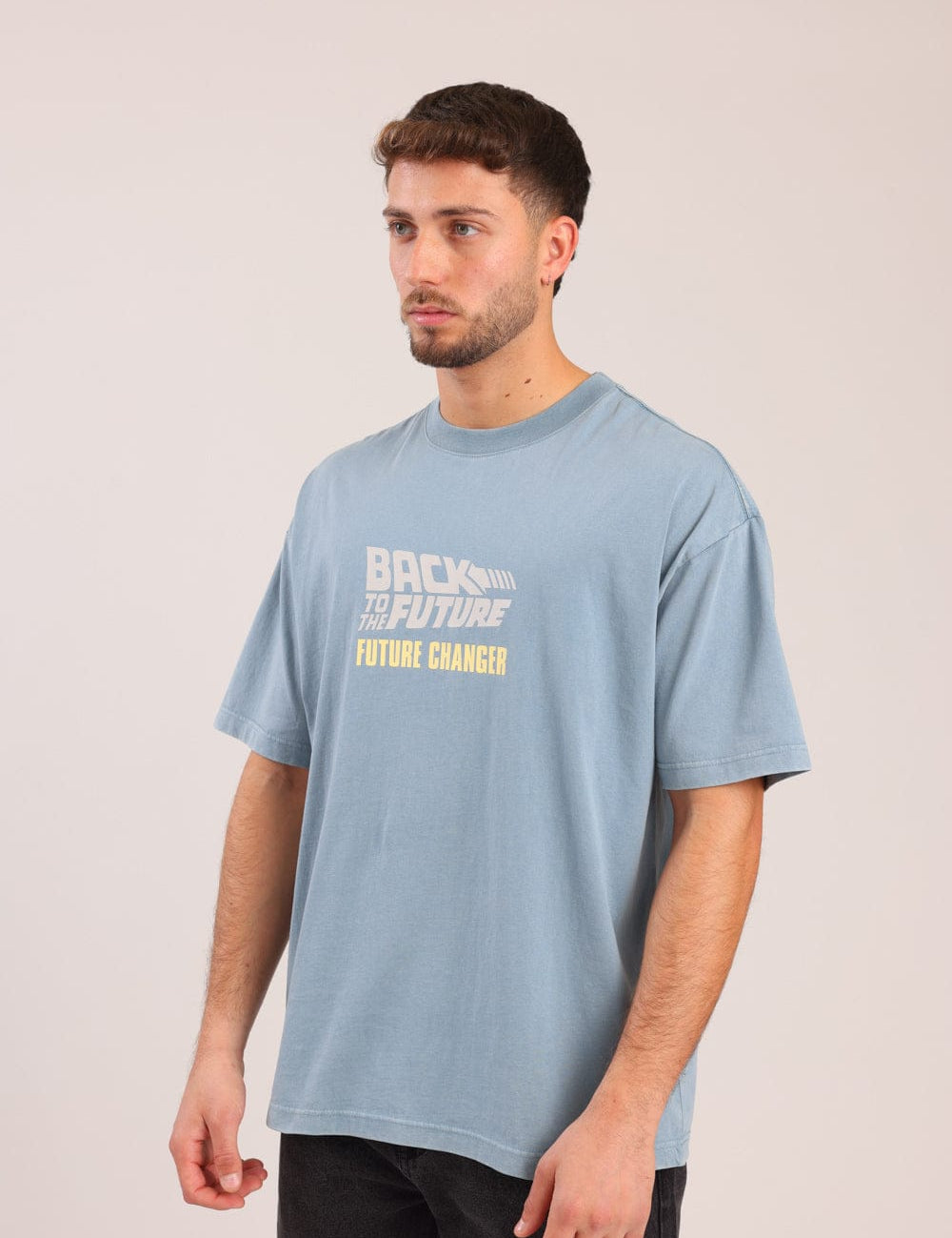 FOX גברים חולצה חולצה ממותגת בחזרה לעתיד חולצה ממותגת בחזרה לעתיד