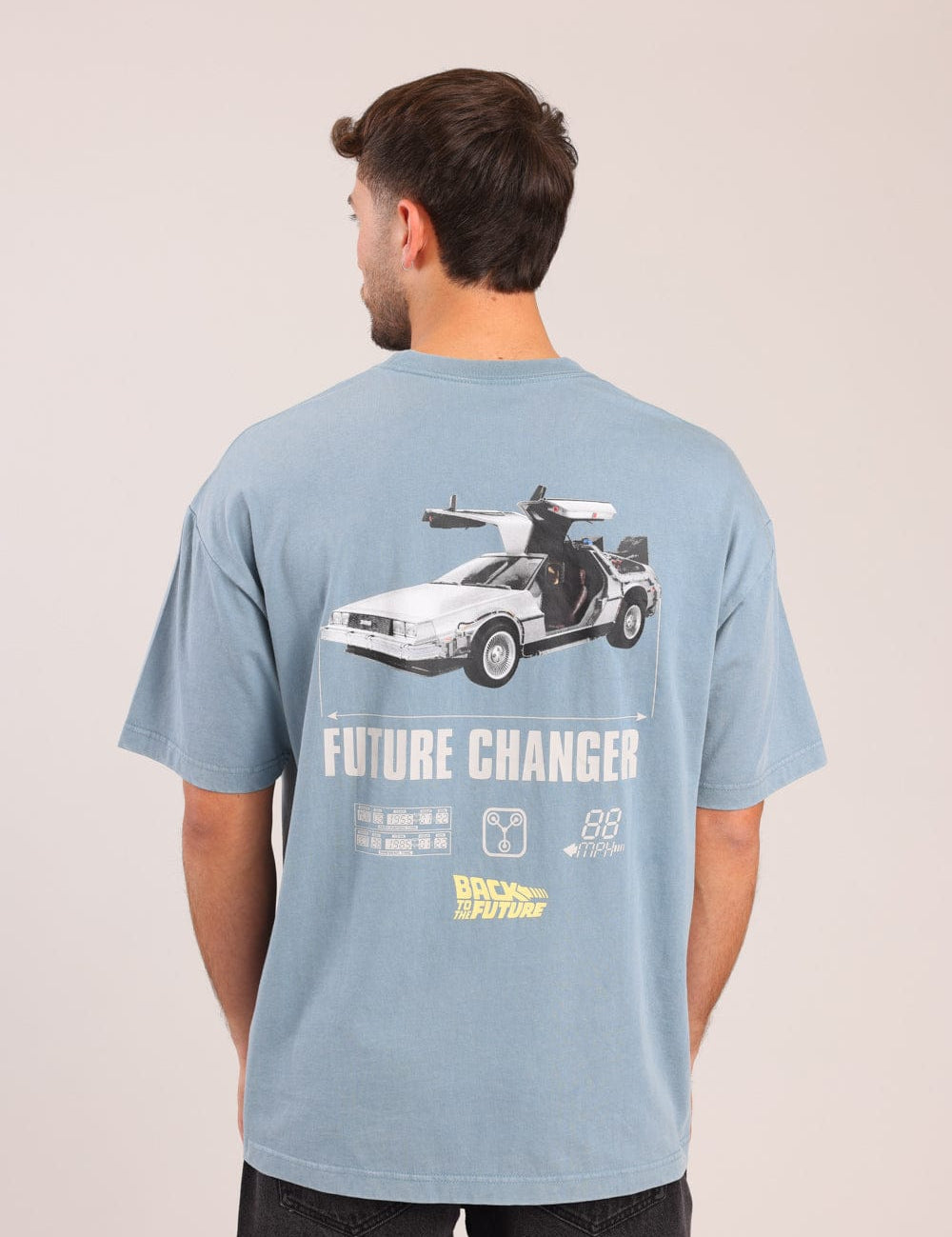 FOX גברים חולצה חולצה ממותגת בחזרה לעתיד חולצה ממותגת בחזרה לעתיד