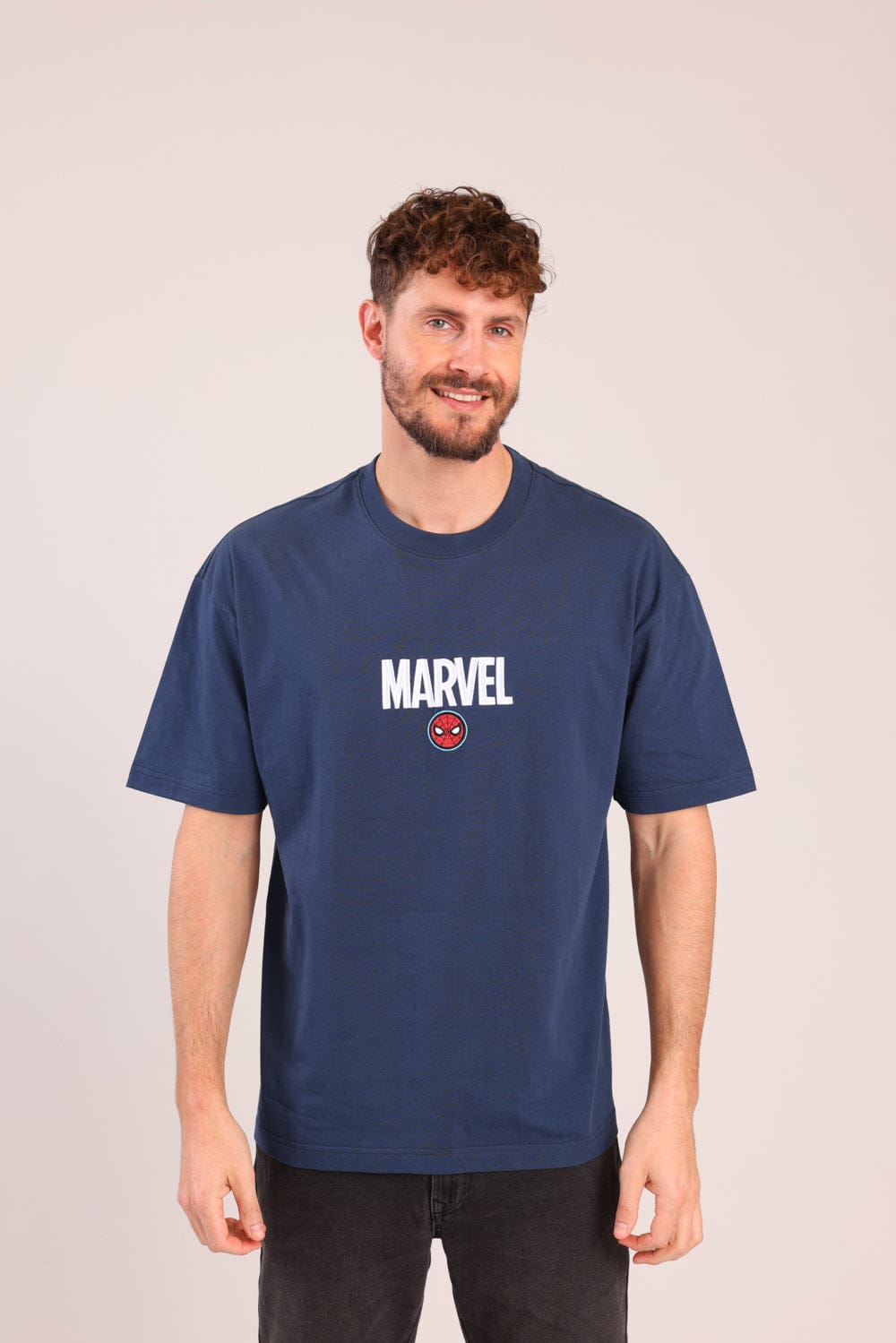 FOX גברים חולצה קצרה חולצה ממותגת מארוול ספיידרמן חולצה ממותגת מארוול ספיידרמן