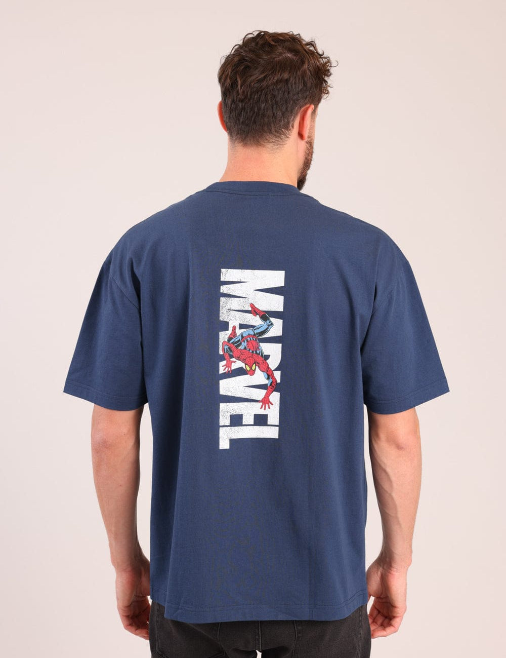 FOX גברים חולצה קצרה חולצה ממותגת מארוול ספיידרמן חולצה ממותגת מארוול ספיידרמן