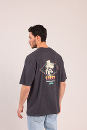 FOX גברים חולצה קצרה חולצה ממותגת בוב ספוג חולצה ממותגת בוב ספוג