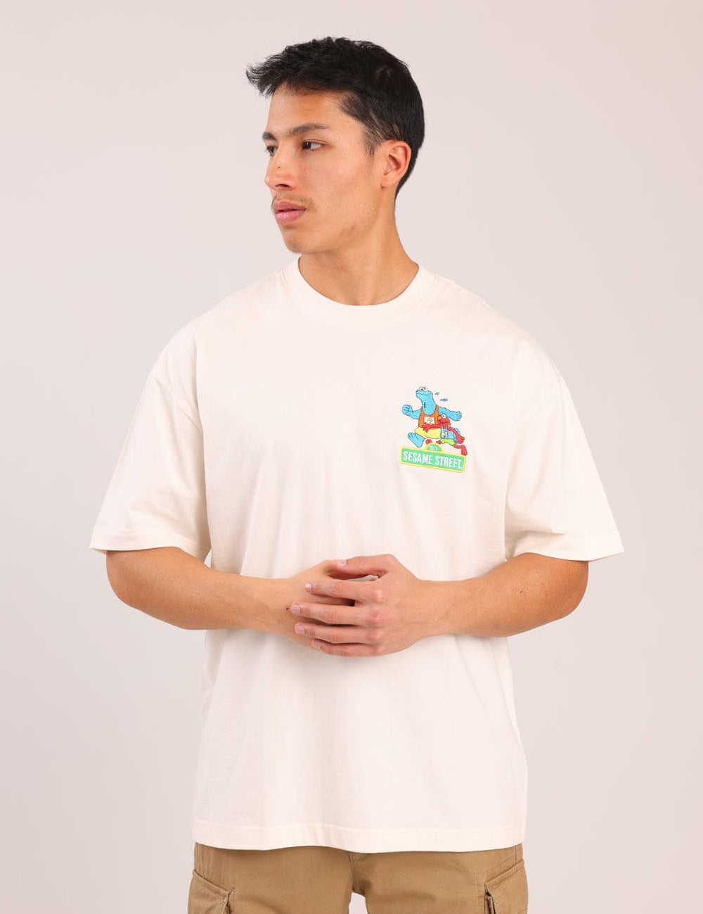 FOX גברים חולצה חולצה ממותגת רחוב סומסום חולצה ממותגת רחוב סומסום