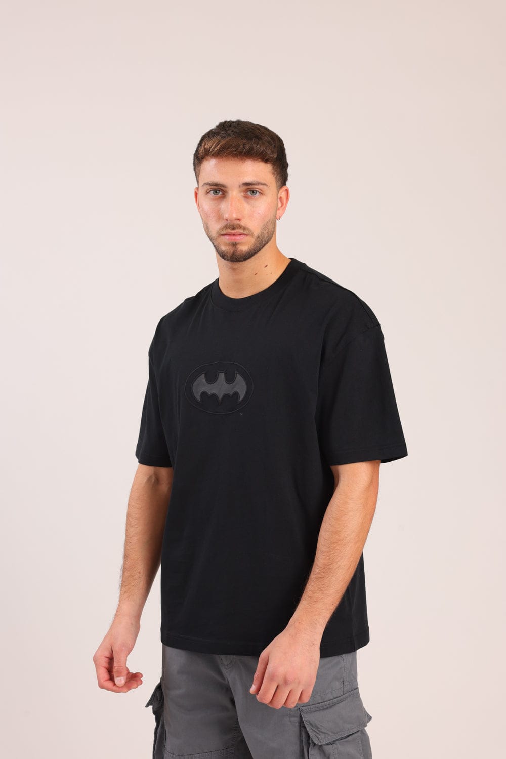 FOX גברים חולצה חולצה ממותגת באטמן חולצה ממותגת באטמן