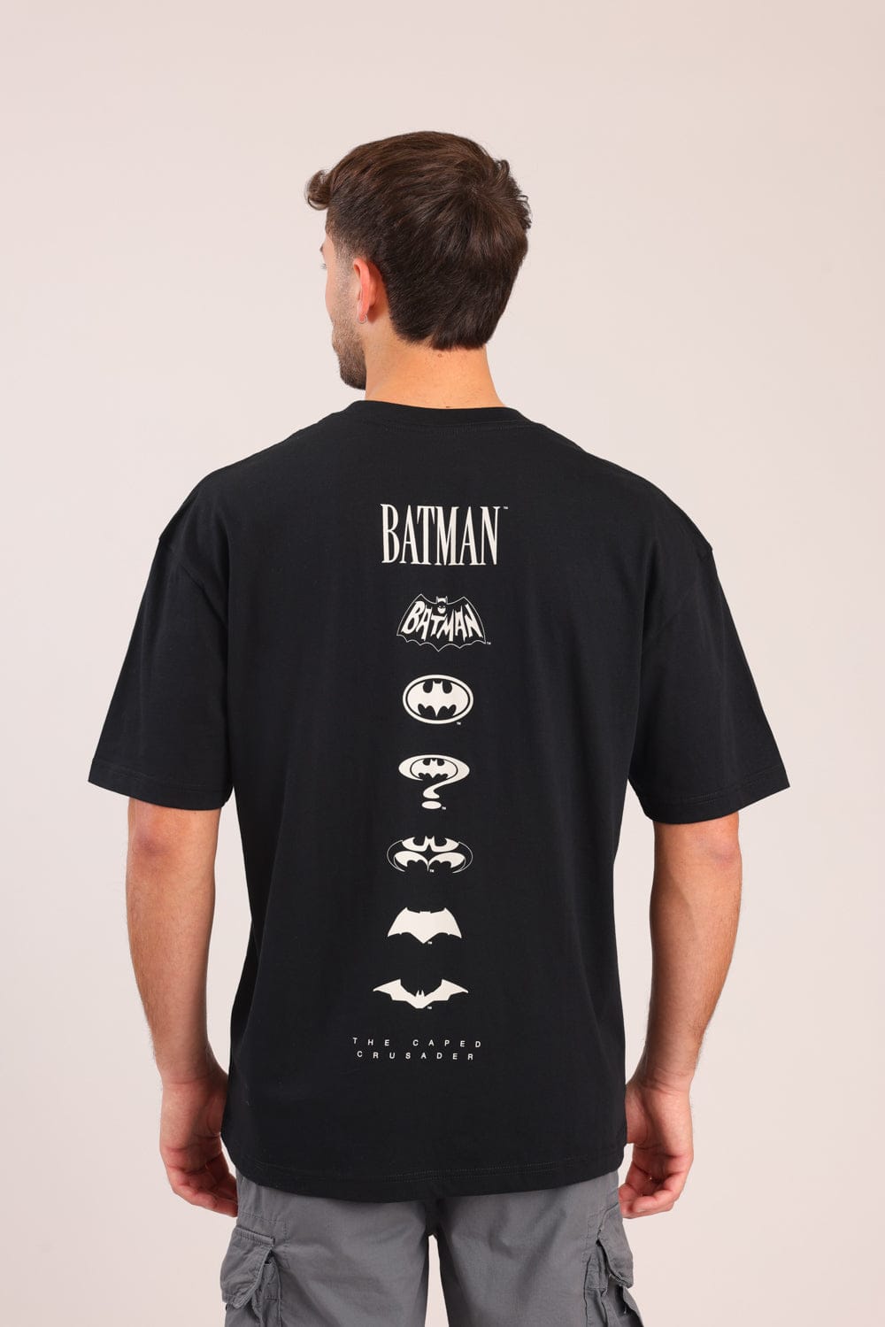 FOX גברים חולצה חולצה ממותגת באטמן חולצה ממותגת באטמן