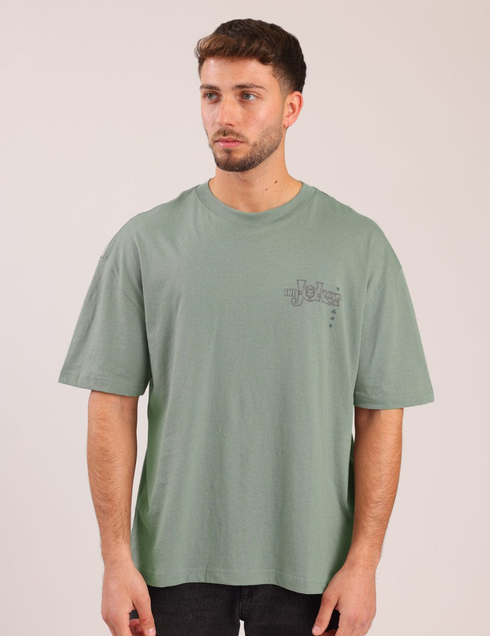 FOX גברים חולצה חולצה ממותגת הג'וקר חולצה ממותגת הג'וקר