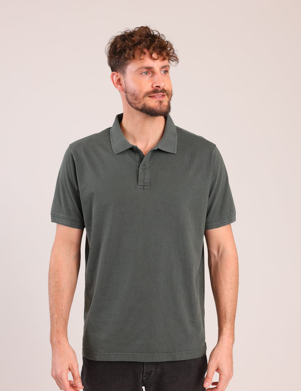 FOX גברים חולצה קצרה חולצת פולו חולצת פולו