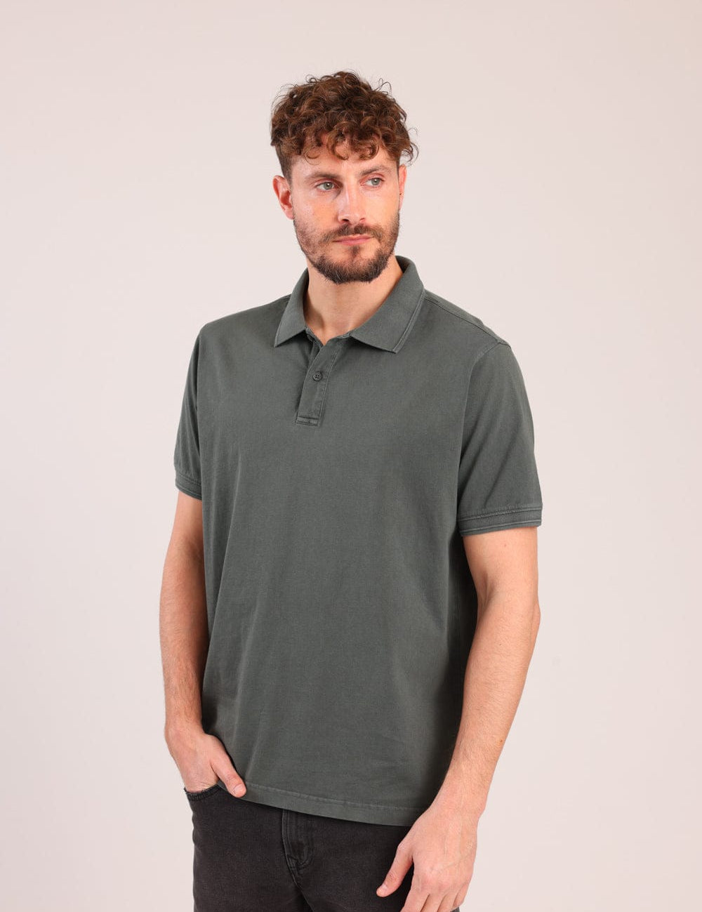 FOX גברים חולצה קצרה חולצת פולו חולצת פולו