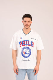 FOX גברים חולצה קצרה חולצה ממותגת NBA חולצה ממותגת NBA