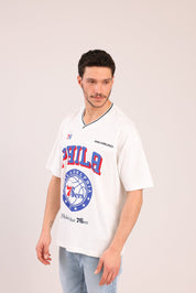 FOX גברים חולצה קצרה חולצה ממותגת NBA חולצה ממותגת NBA