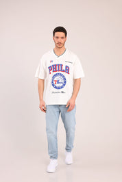 FOX גברים חולצה קצרה חולצה ממותגת NBA חולצה ממותגת NBA