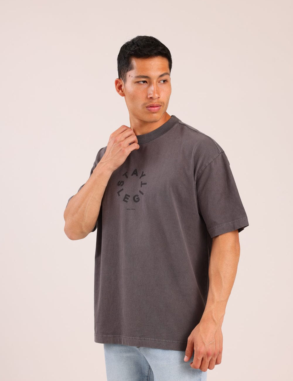 FOX גברים חולצה קצרה חולצה עם הדפס חולצה עם הדפס