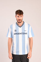 FOX גברים חולצה קצרה חולצה פסים עם הדפס חולצה פסים עם הדפס